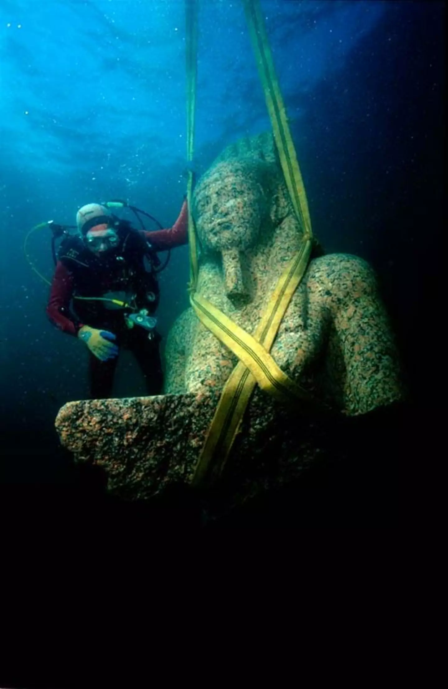 French marine archaeologist Franck Goddio discovered the ‘lost’ city two decades ago.