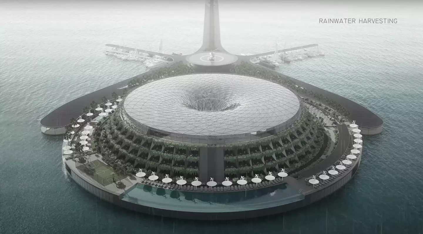 The Eco-Floating Hotel is set to boast a whole host of amenities (Hayri Atak Architectural Design Studio)