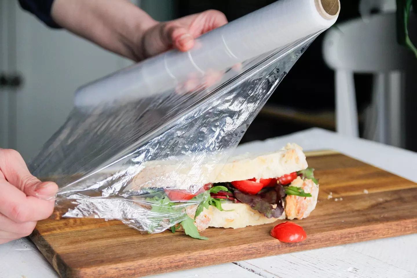 The chemical in some found in food packaging and wraps (Kinga Krzeminska/Getty Images)