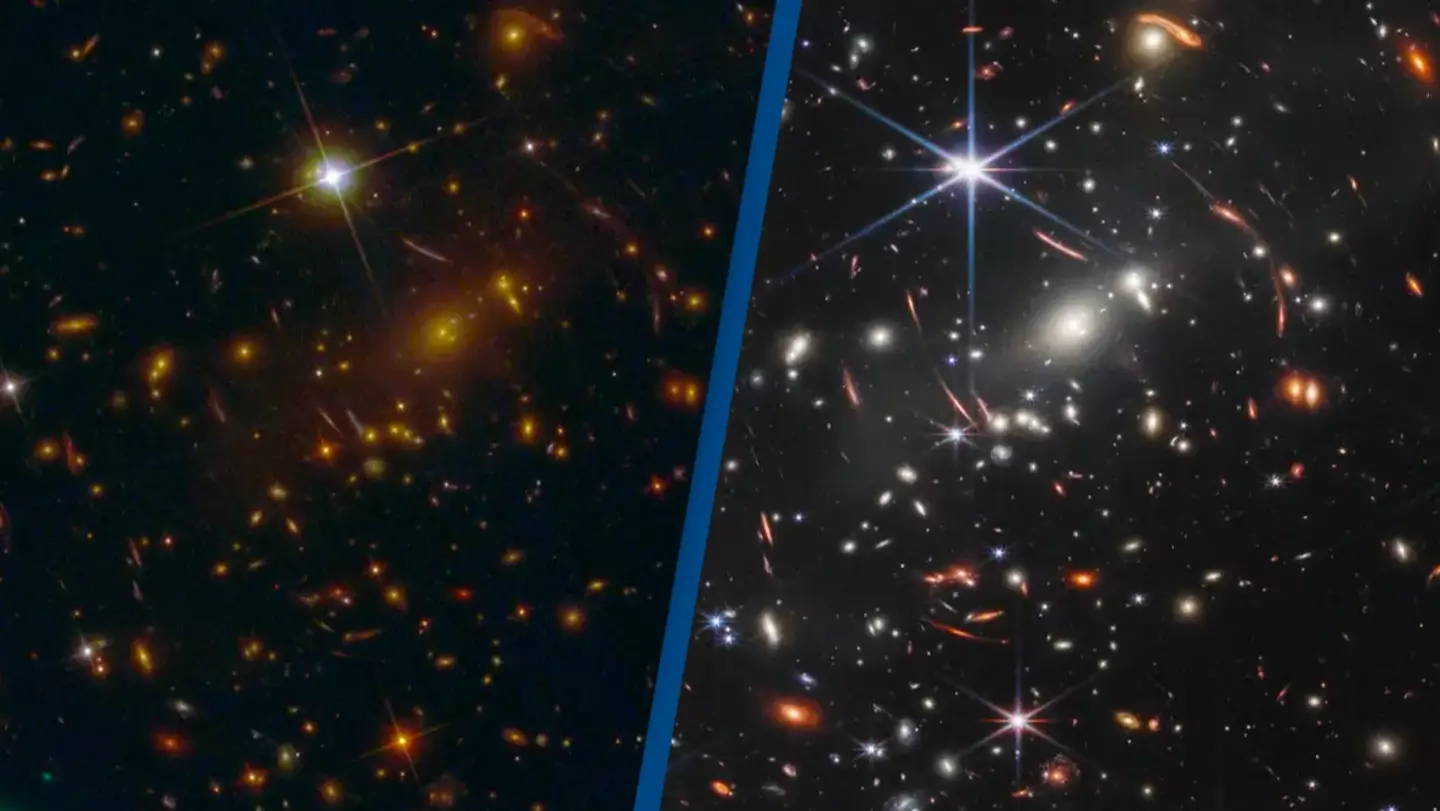 Side-By-Side Images From The James Webb And Hubble Space Telescopes.