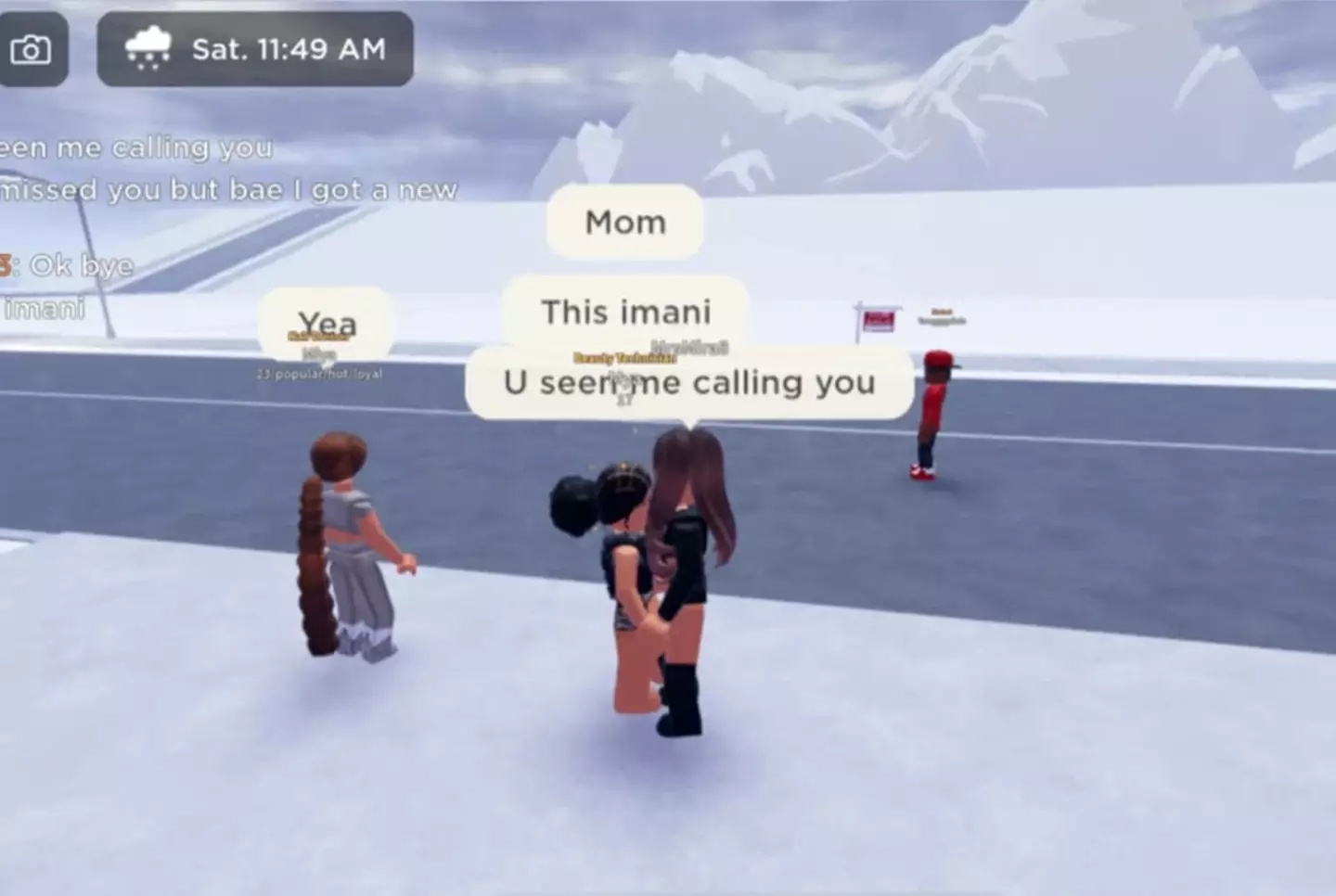 The mum found her daughter in Roblox.
