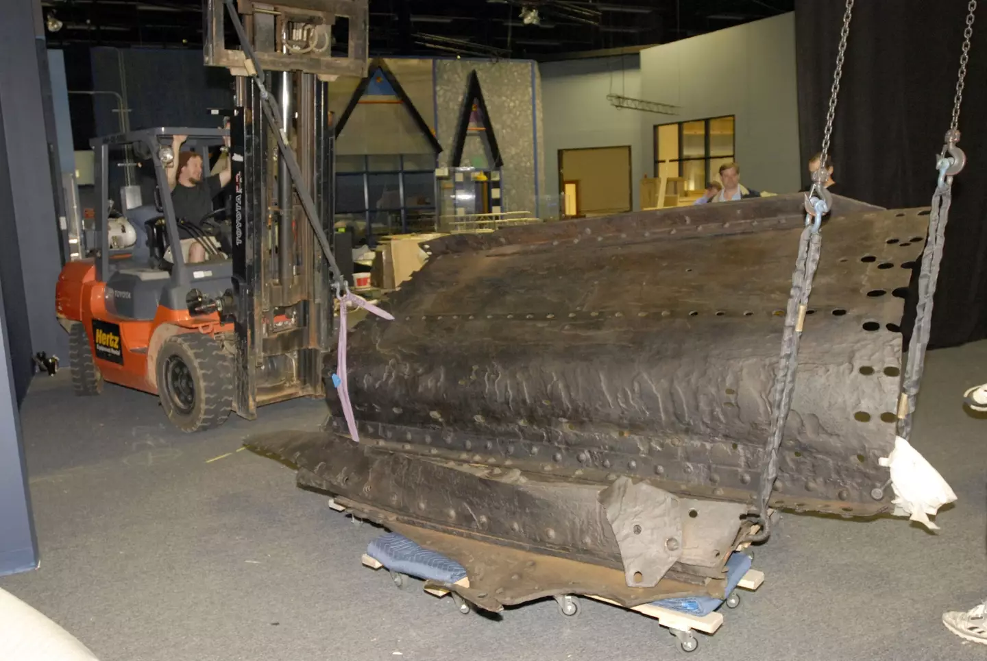 Over 5,500 artifacts have been removed from the shipwreck site, including part of the Titanic's hull.