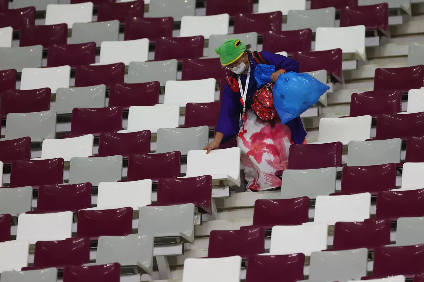 They aim to leave stadia cleaner than they found them.