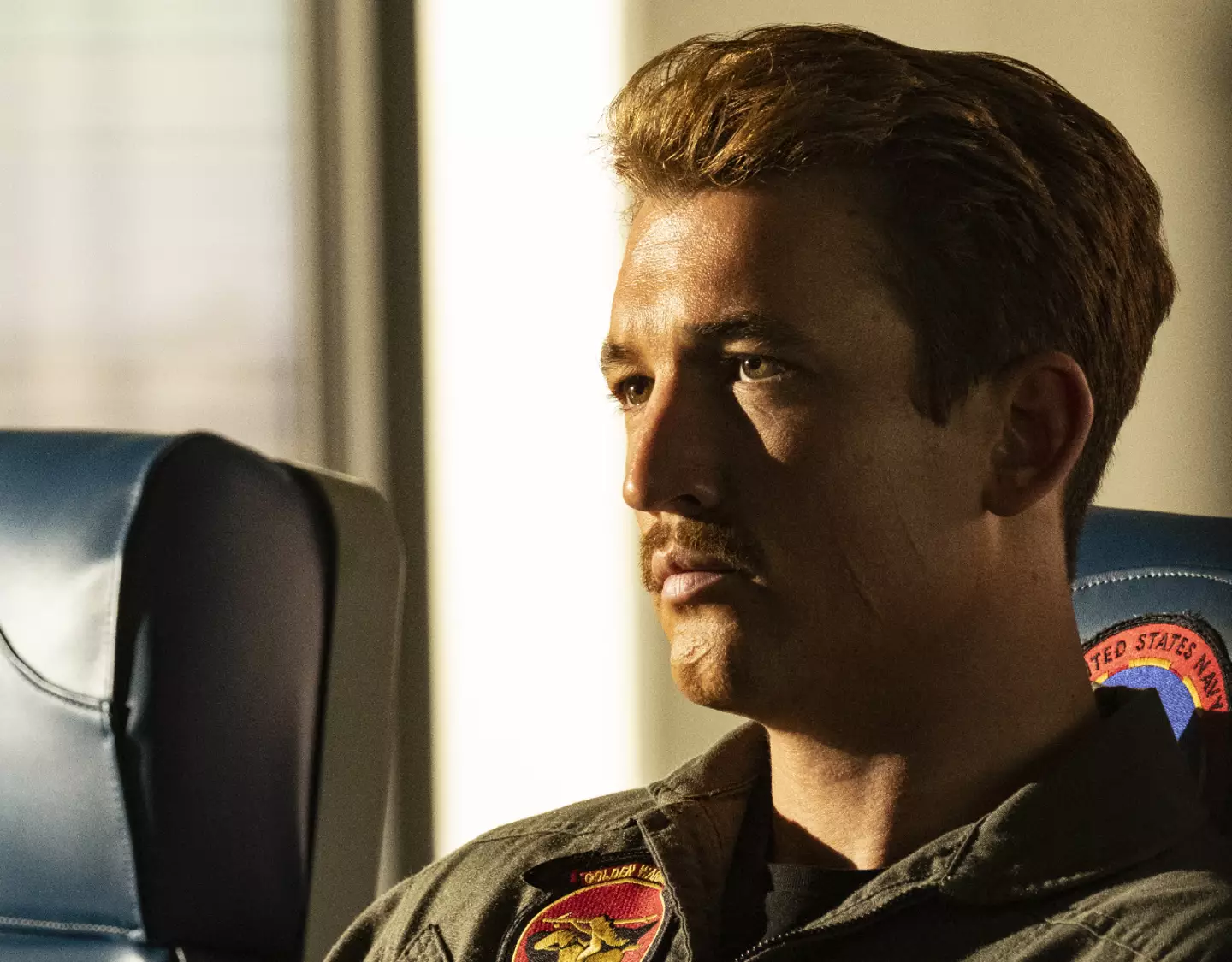 Teller stars as Goose's son, Rooster in the Top Gun sequel.