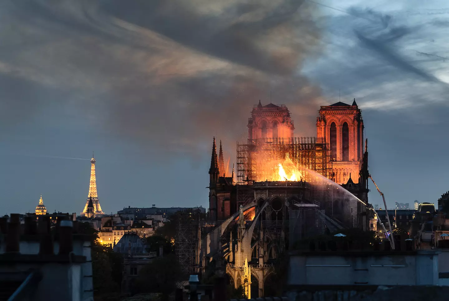 The cathedral caught fire back in 2019.