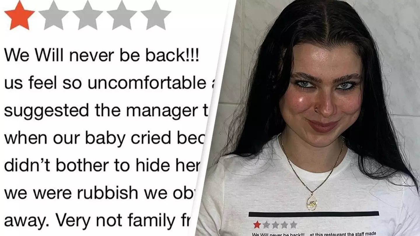Waitress who was left a 1-star review by family with a 'screaming child' has hilarious response to the complaint