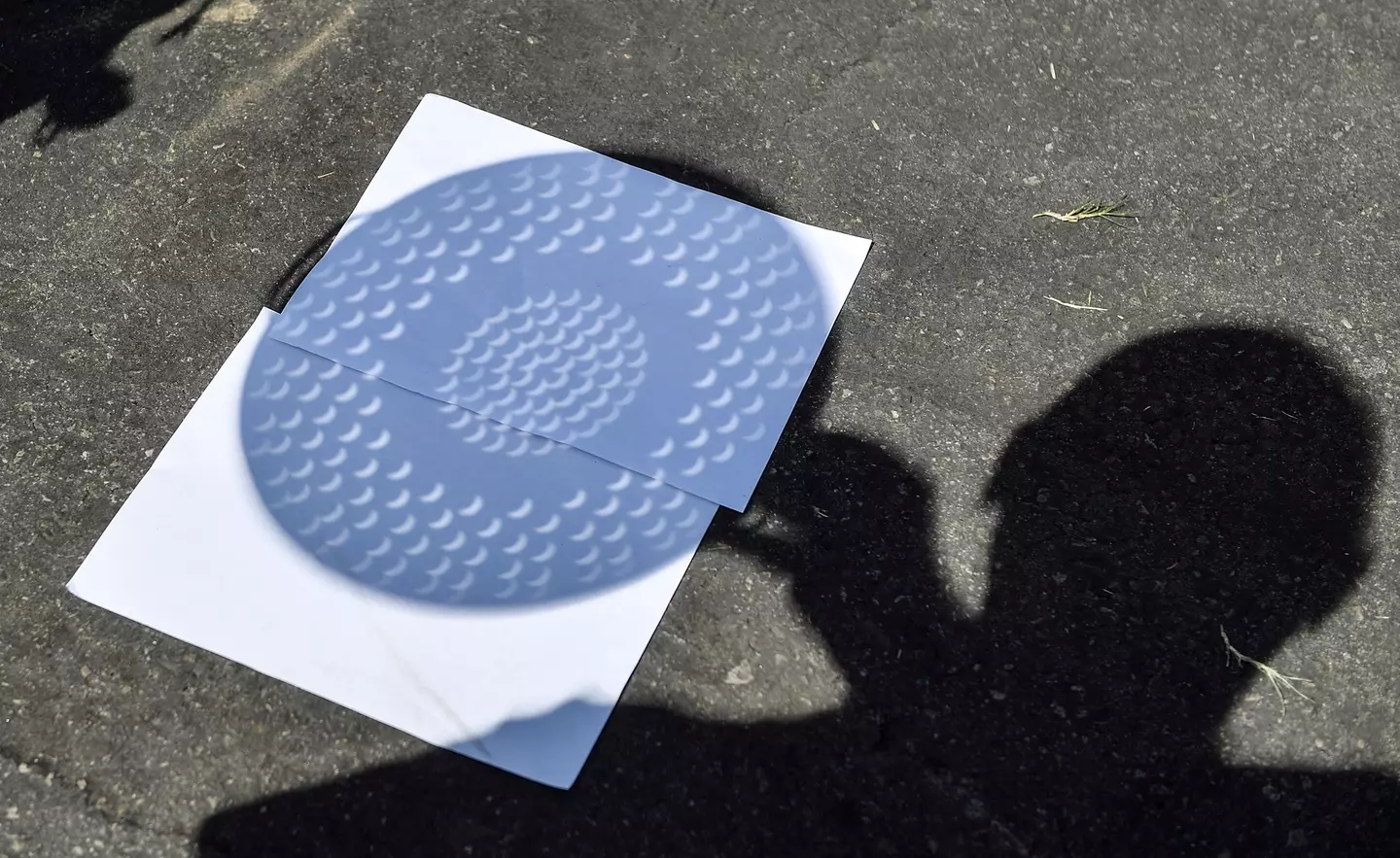 A colander can be used to watch the eclipse. Jeff Gritchen/Digital First Media/Orange County Register via Getty Images