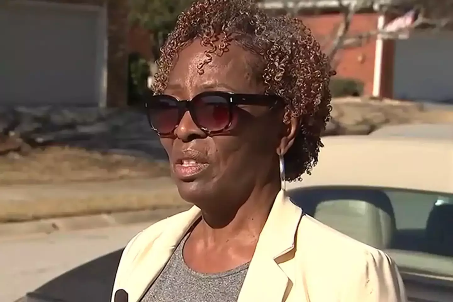 Hale believed the house would be empty when she turned up earlier this month (WSB-TV)