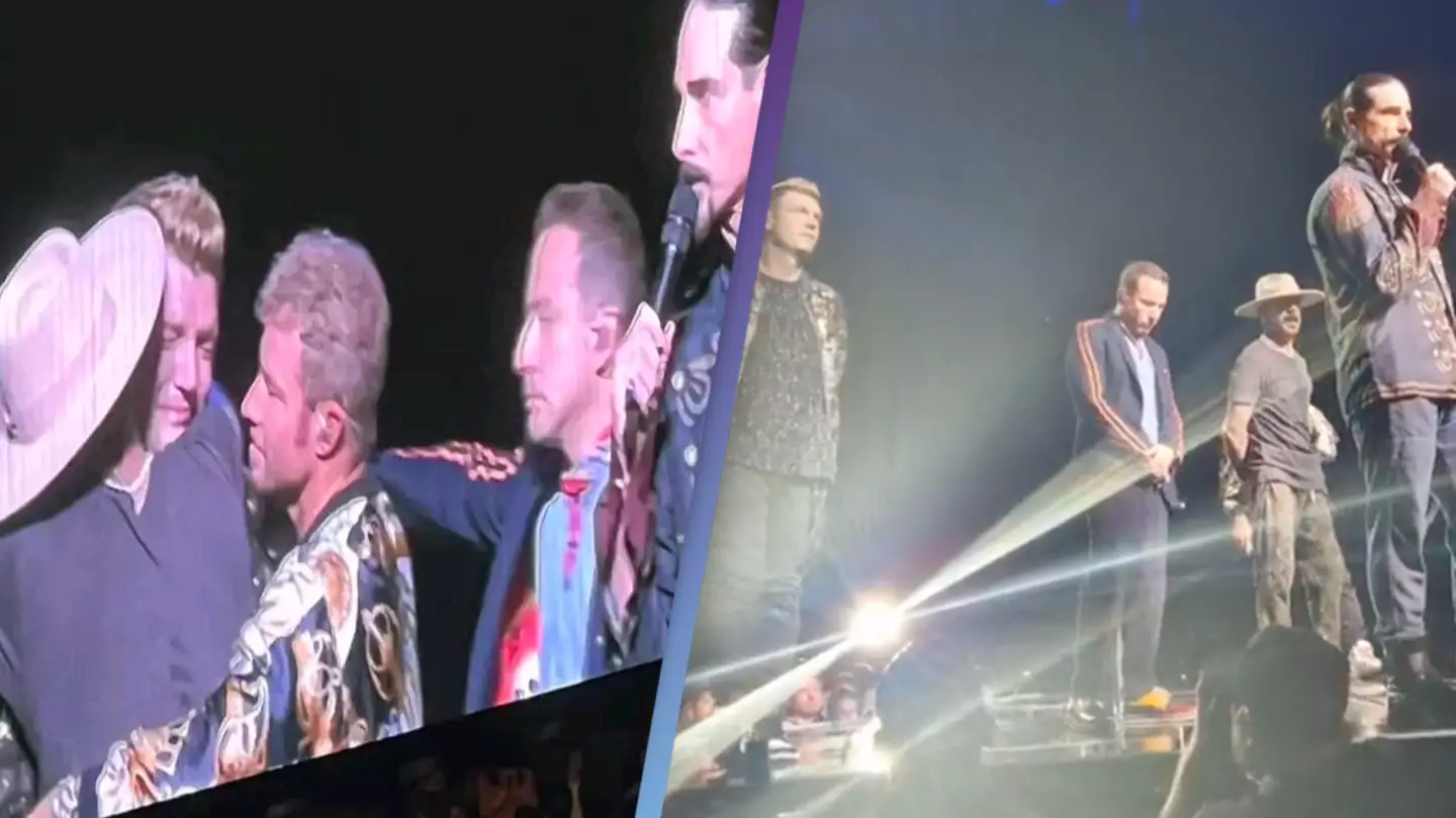 Nick Carter and Backstreet Boys pay tribute to Aaron Carter at gig in emotional moment