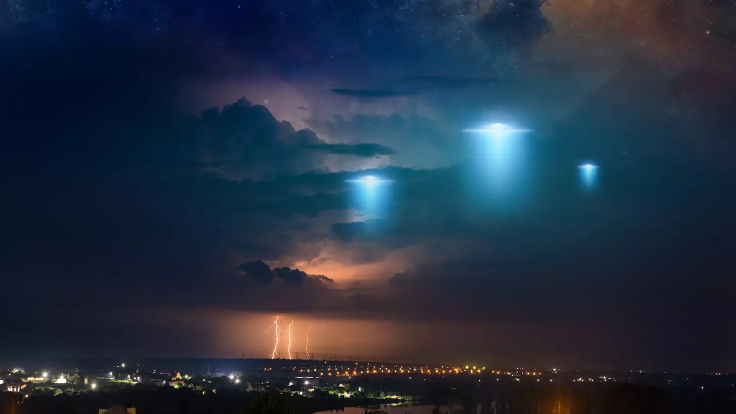 People reported seeing lights in the sky. Stock image.