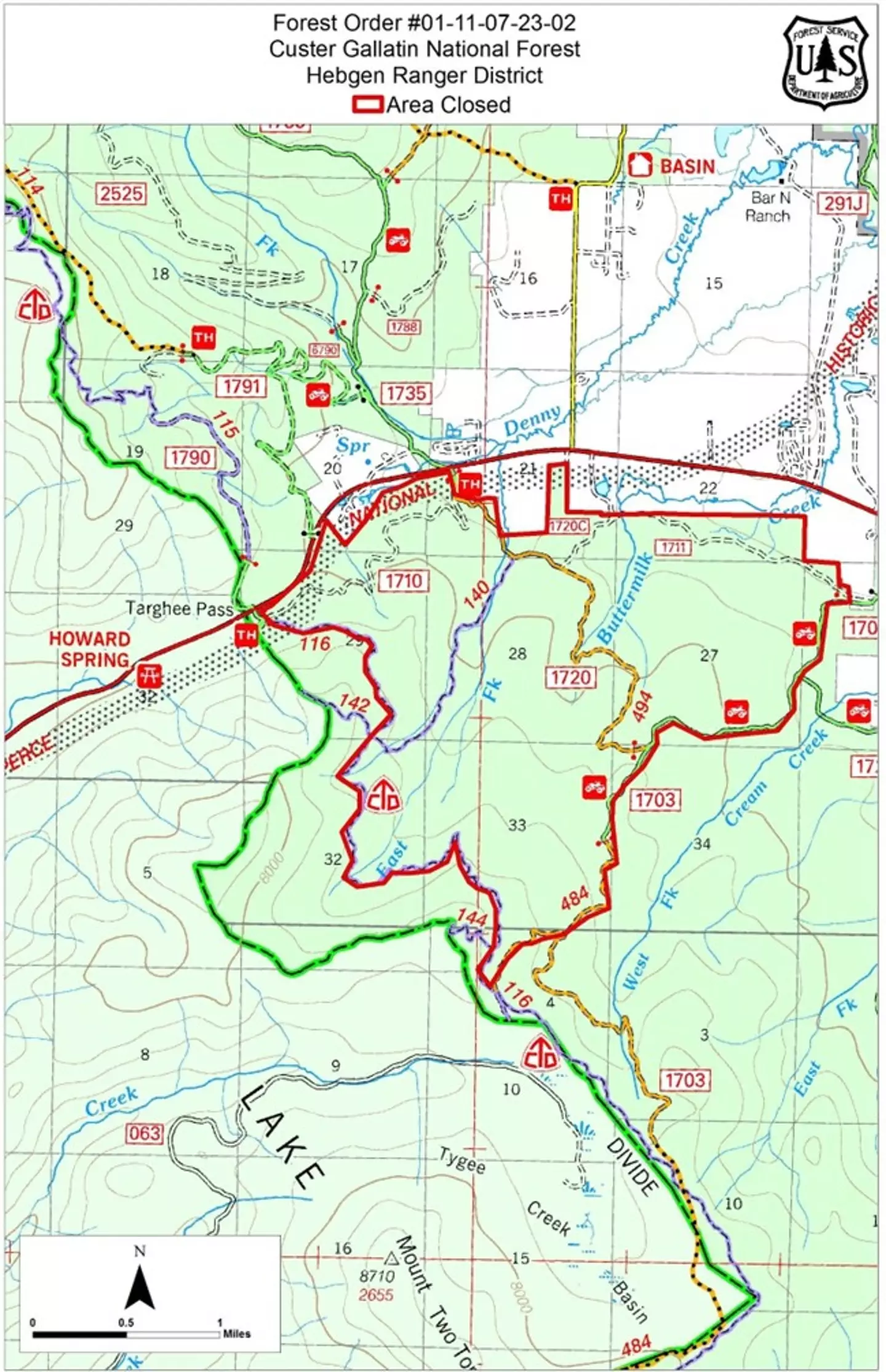 Officials announced an emergency closure of part of the park.