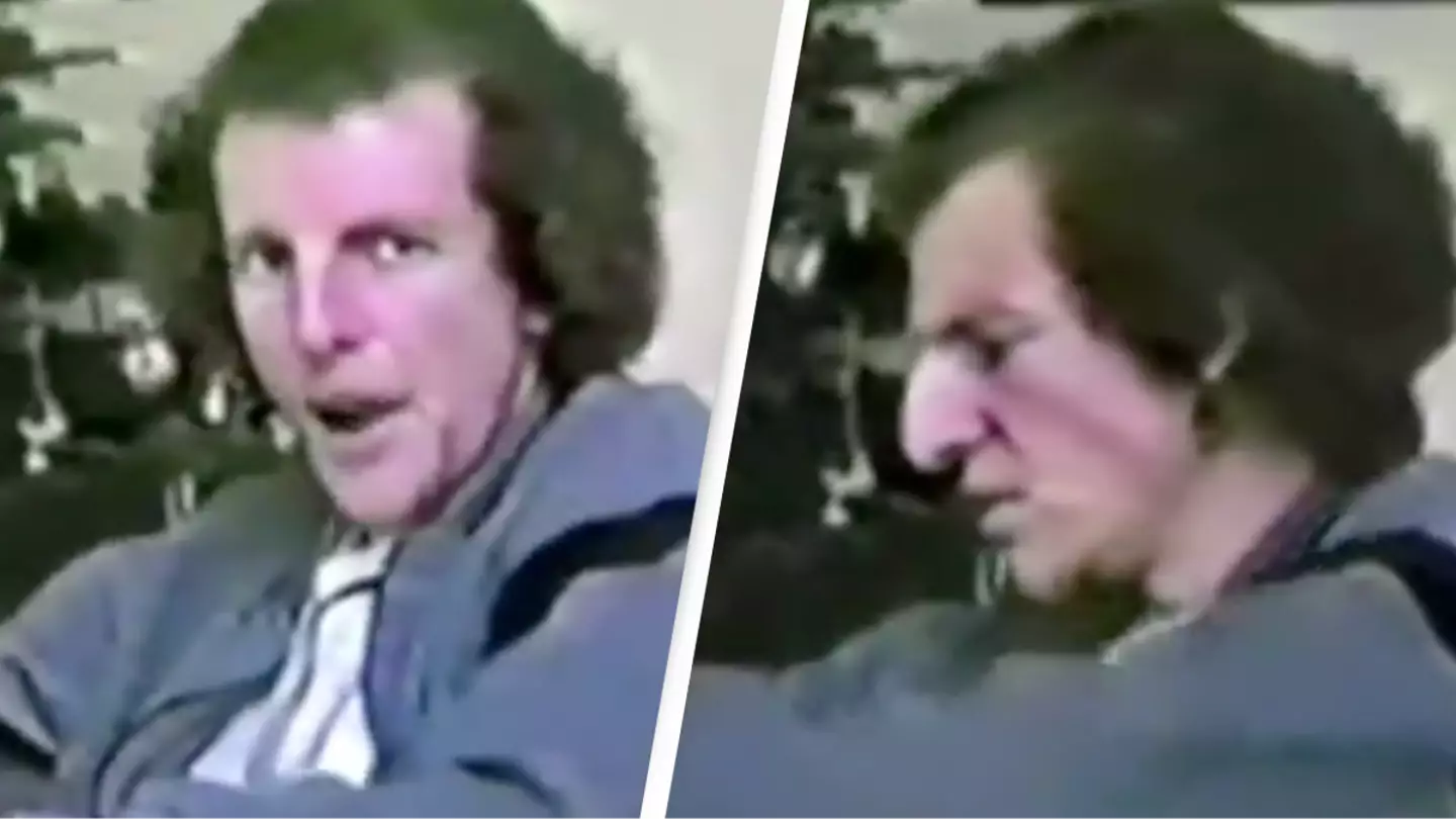Disturbing footage shows two burglars opening a family's Christmas presents just before murdering them as they returned home