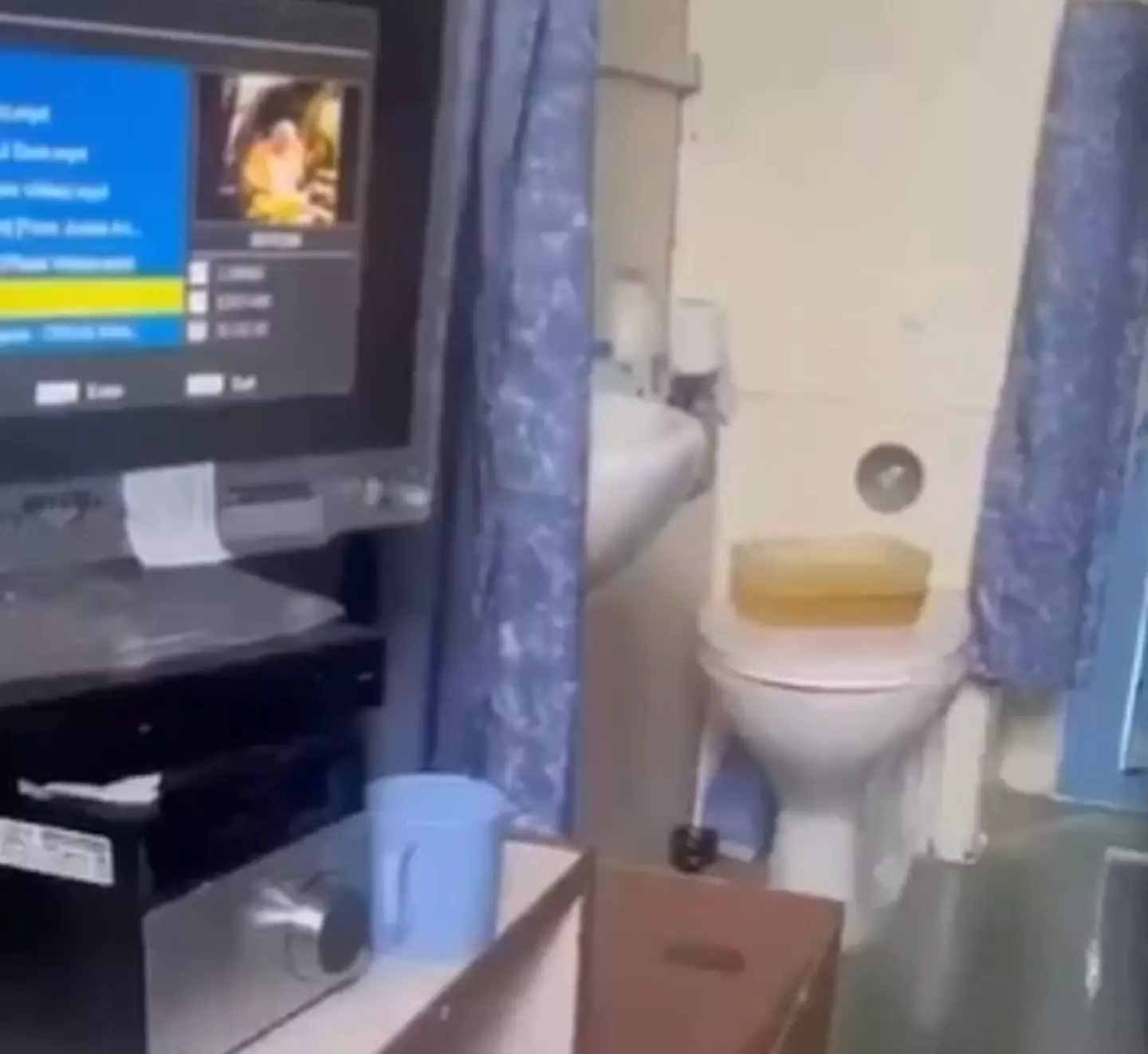 It appeared to be film in a cell. (Facebook)