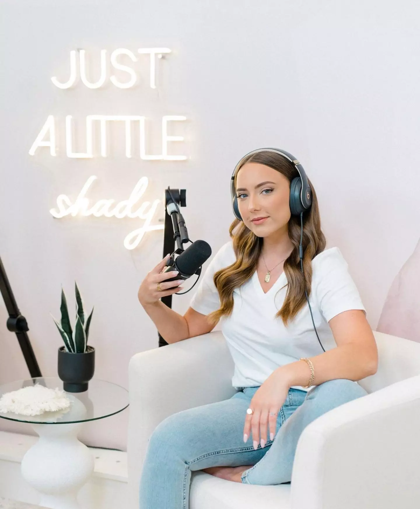 Hailie's new podcast is called 'Just a little shady'.