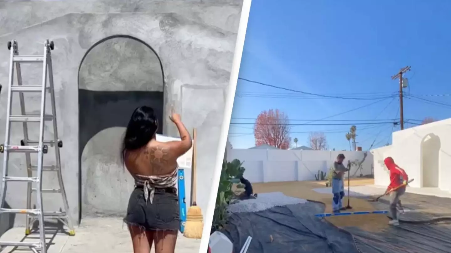 Woman uses backyard to pay her mortgage after turning it into Greece