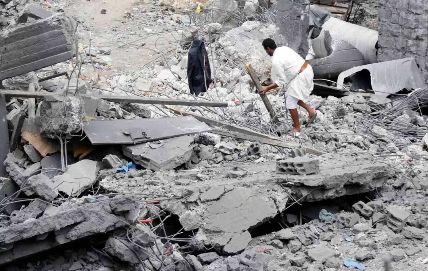 Messages referred to the Houthis in Yemen (Mohammed Hamoud/Getty Images)