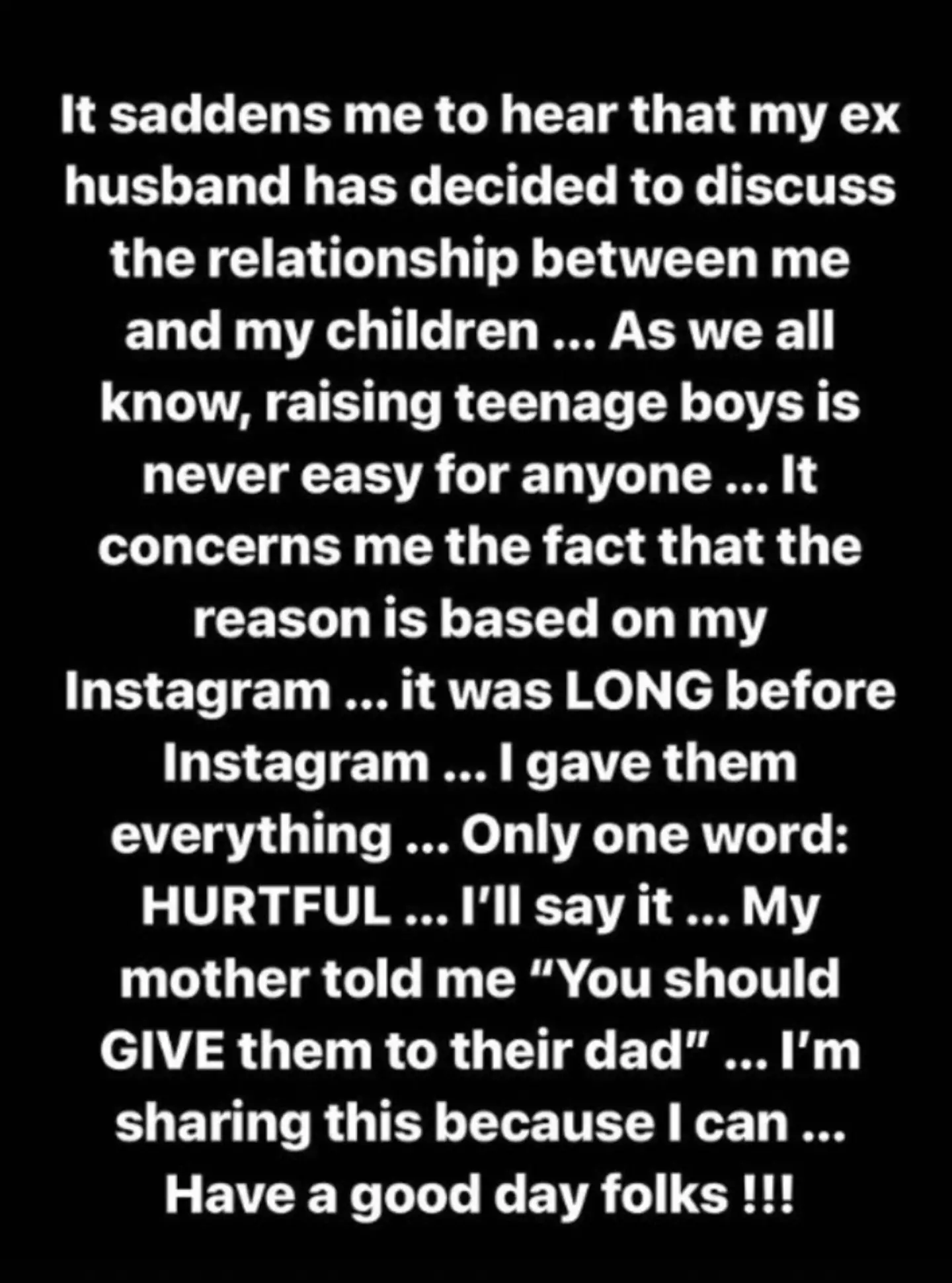 Britney responded on Instagram.