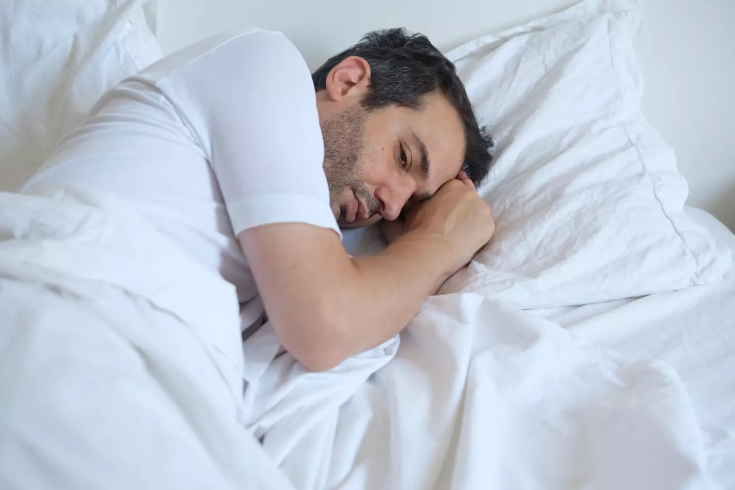Simon* was left unable to leave bed at his lowest point, his dad having to feed him coffee through a straw.