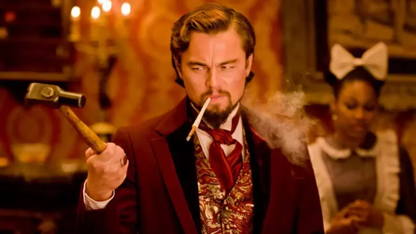 Leonardo DiCaprio as vile slave owner Calvin J. Candie.