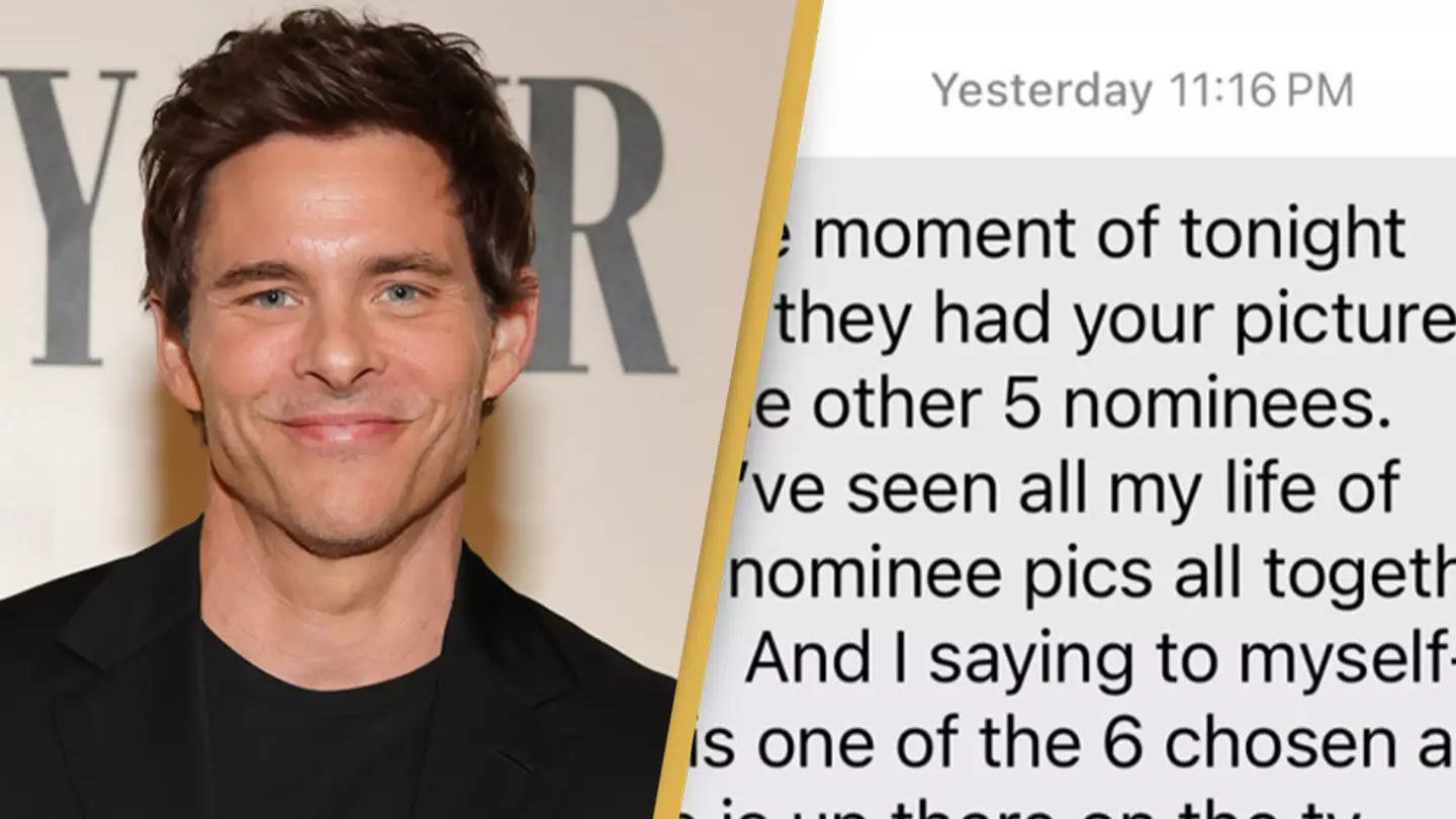 James Marsden shares text he received from his mom at Golden Globes and it’s melting hearts