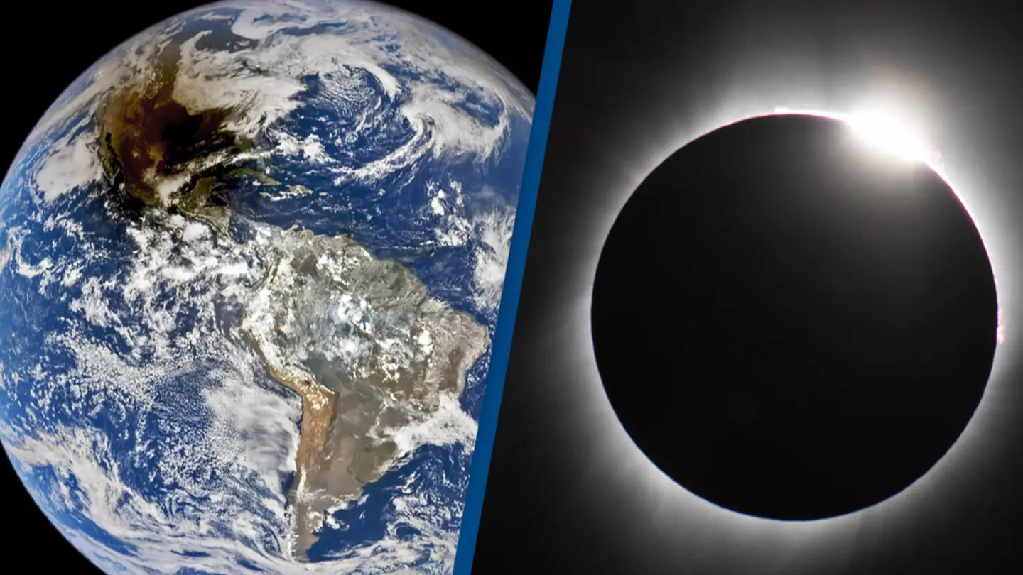 NASA releases photo from space that shows what happens during a solar eclipse