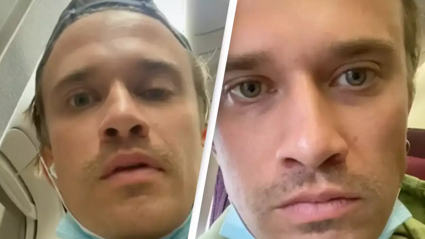 Distressed passenger films his 29-hour flight where baby is screaming throughout