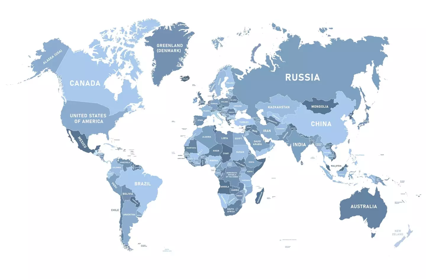 Trump's list includes Russian allies and a lot of the Middle East and Africa (Getty Stock Images)