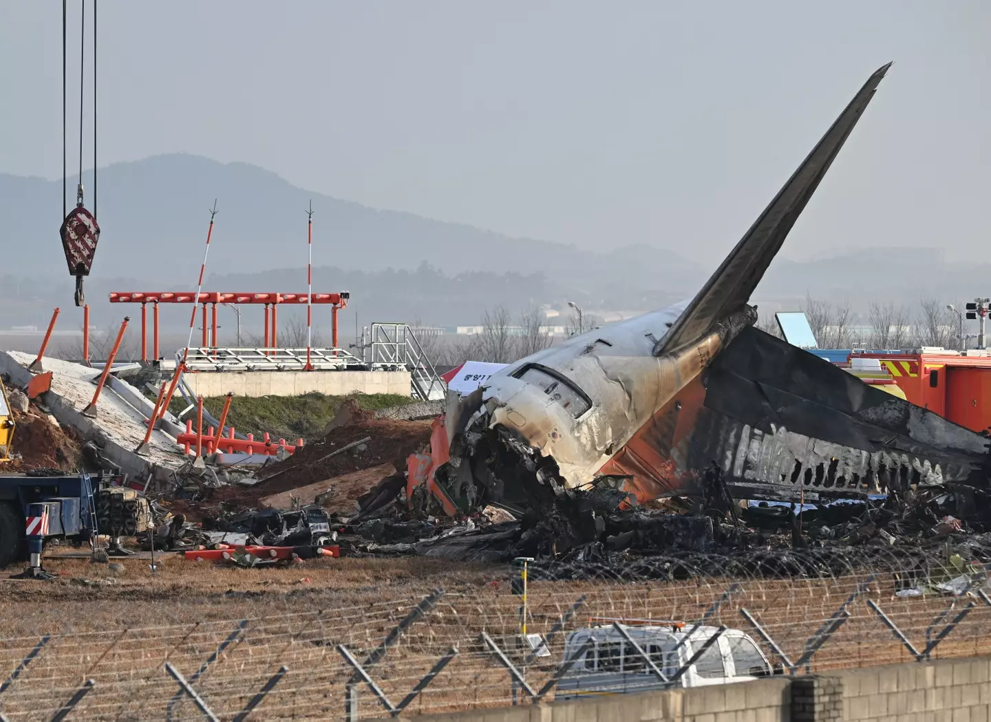 A Jeju Air Boeing 737-800 series aircraft crashed last month (JUNG YEON-JE/AFP via Getty Images)