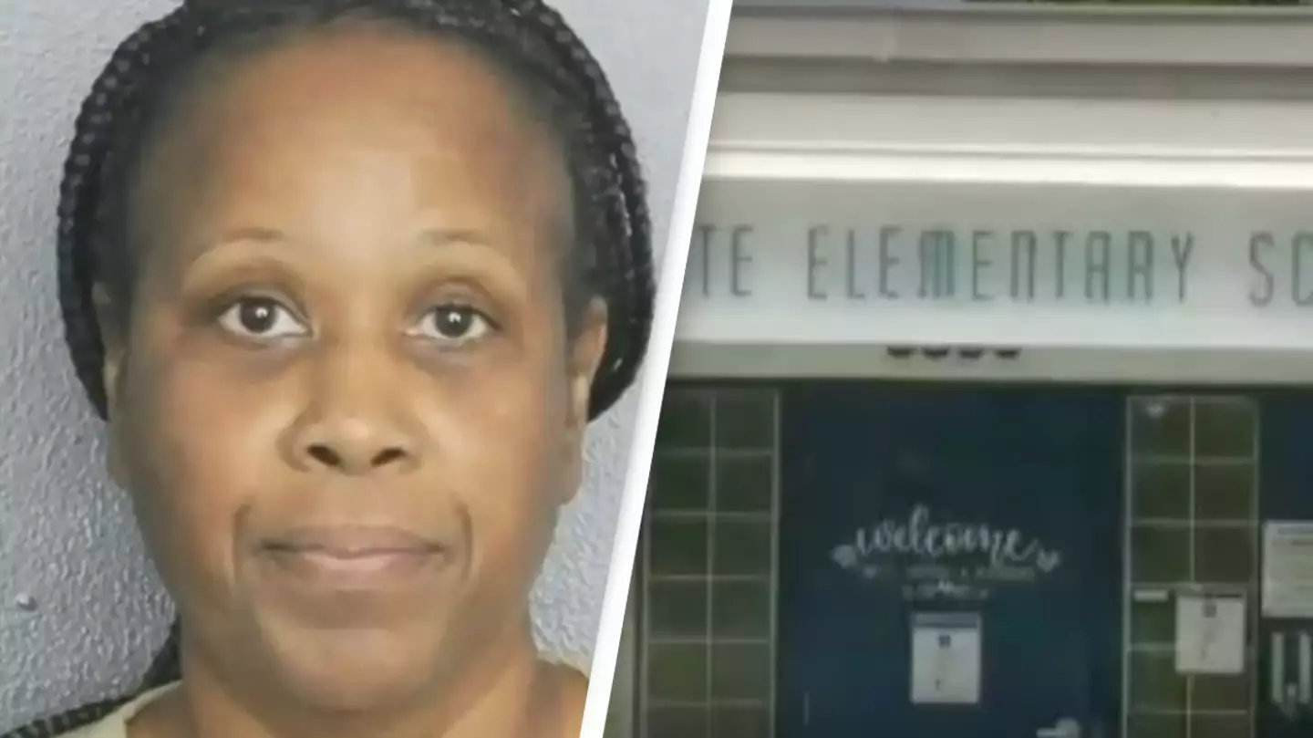 Teacher arrested after surveillance caught her pushing child to the ground for throwing piece of paper