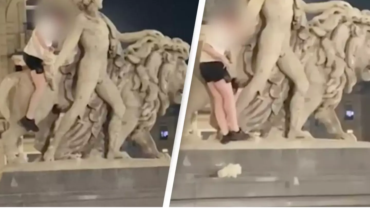 Tourist climbs iconic statue in Belgium and causes $19k in damages