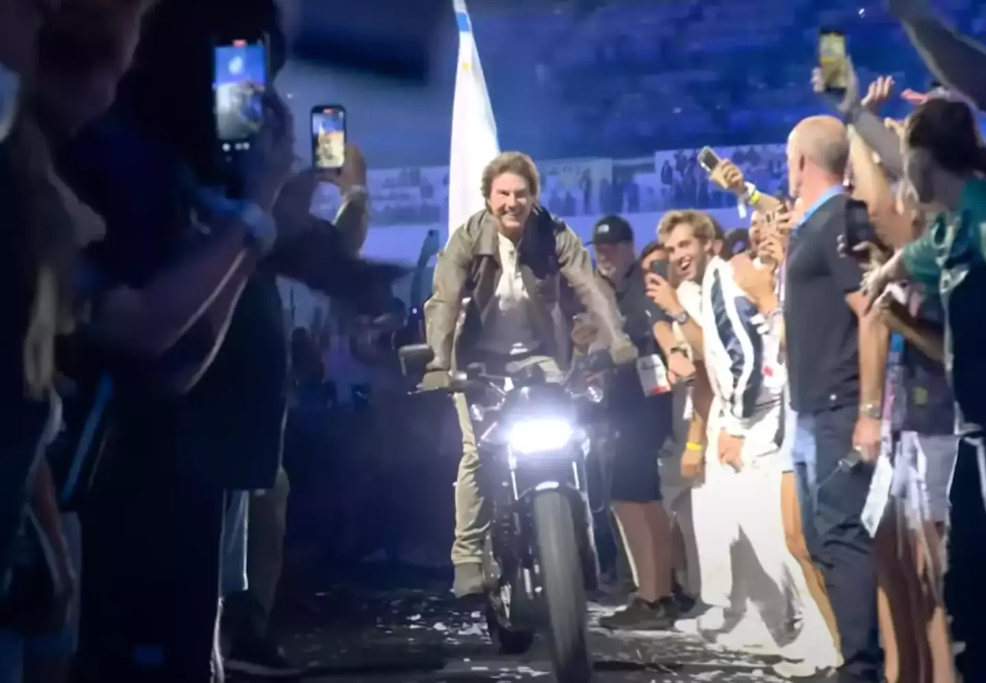 A Misson Impossible-style stunt. (BBC)