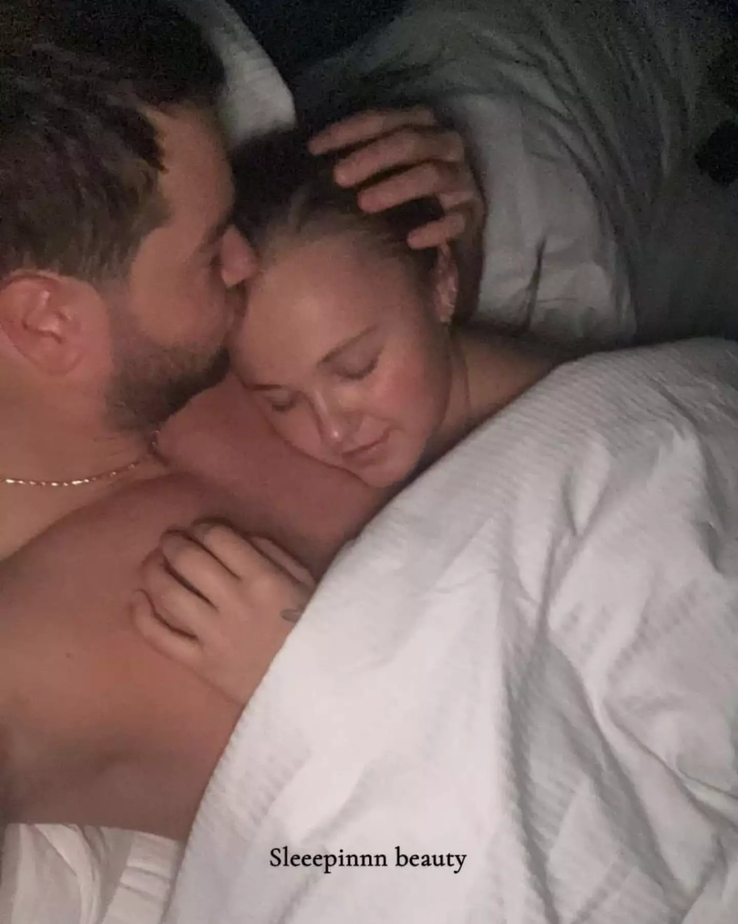 Hughes shared the intimate snap (Snapchat/Chris Hughes/@PopBase/Twitter)