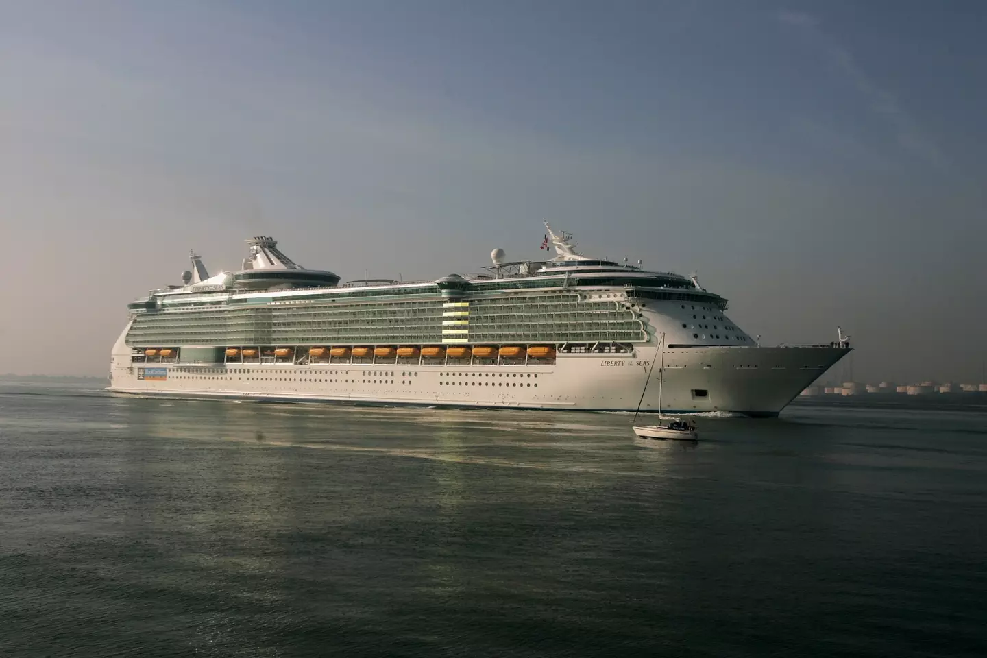 The passenger is reported as having 'jumped' from the cruise.