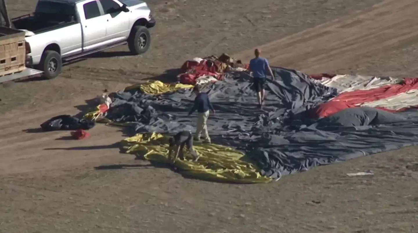The hot air balloon crash has killed four people and critically injured one person.