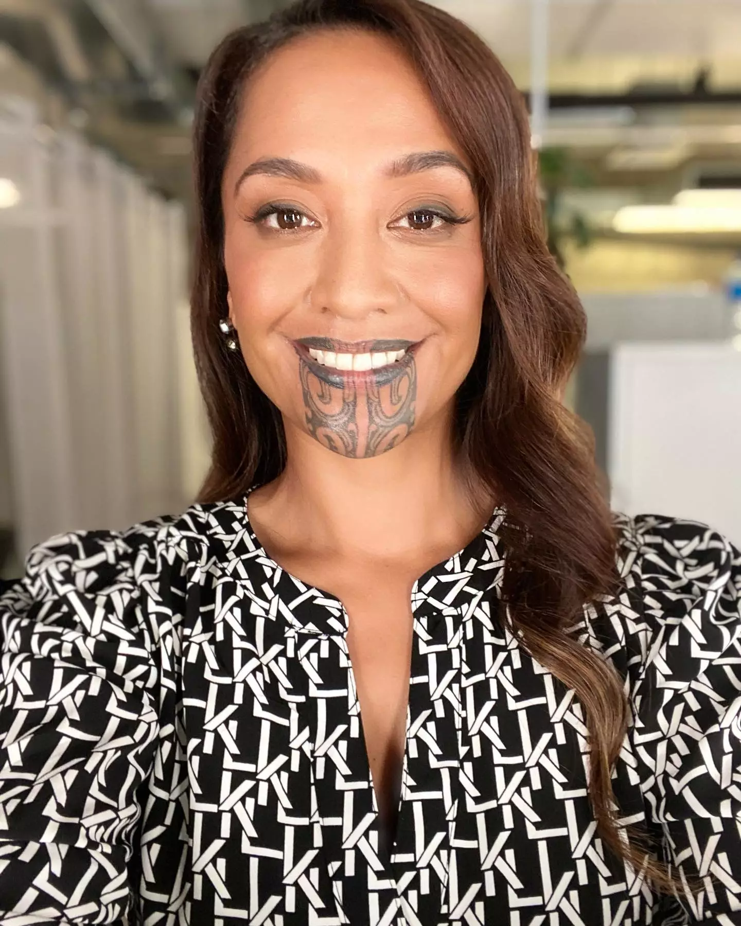 Oriini Kaipara made history as the first newsreader with a traditional chin tattoo.