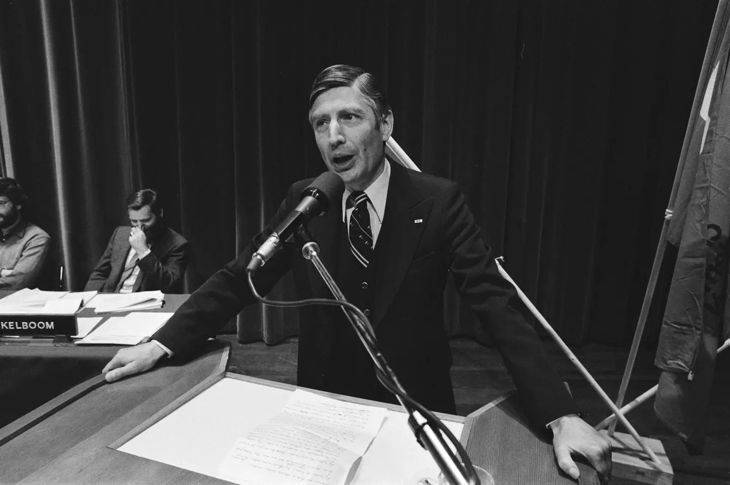 Dries van Agt pictured in 1981.