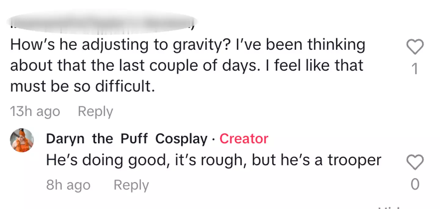 Wilmore's daughter said he's doing 'good' following his return (TikTok)