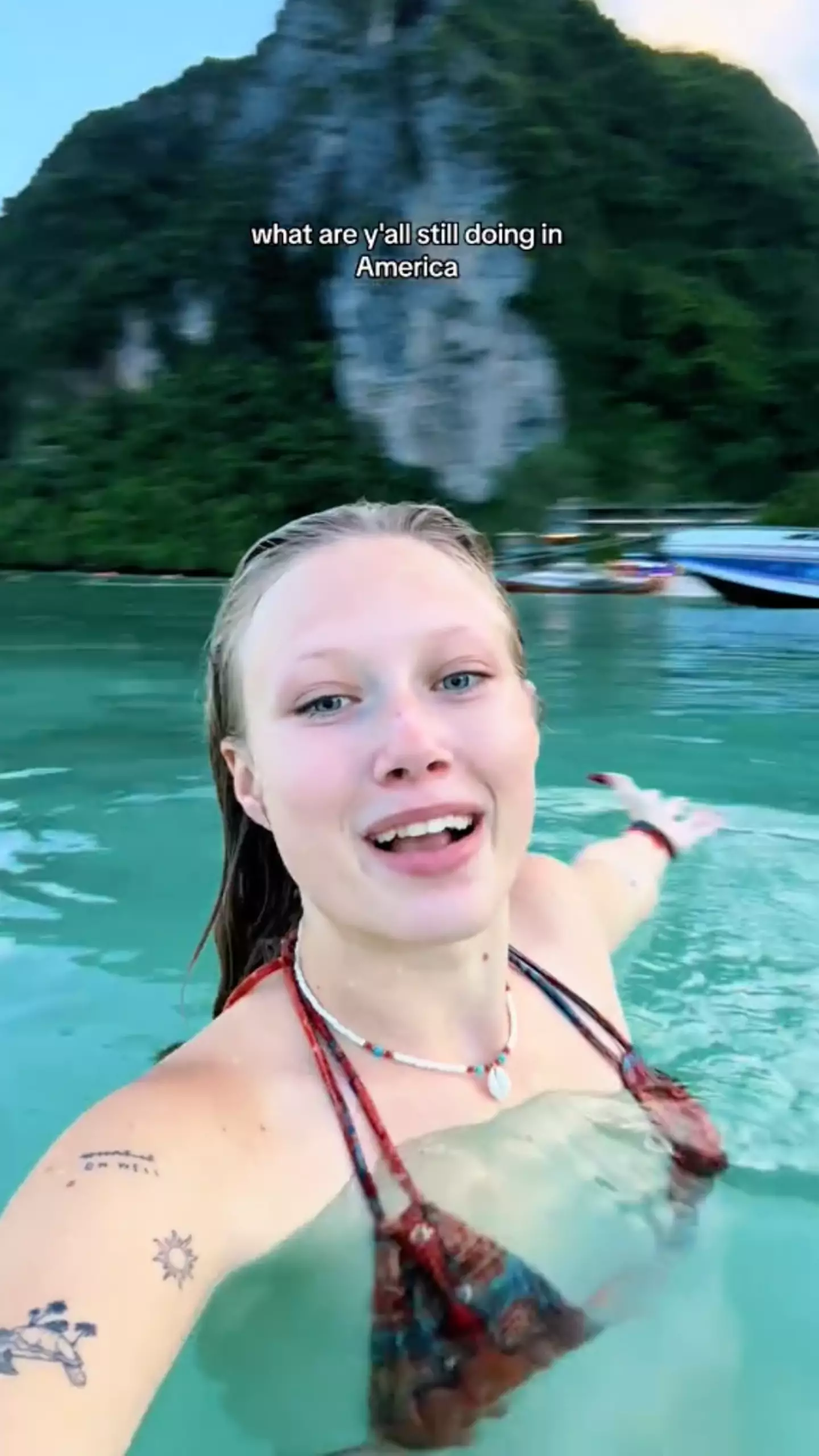 Kat Crittenden posted the video from Thailand.