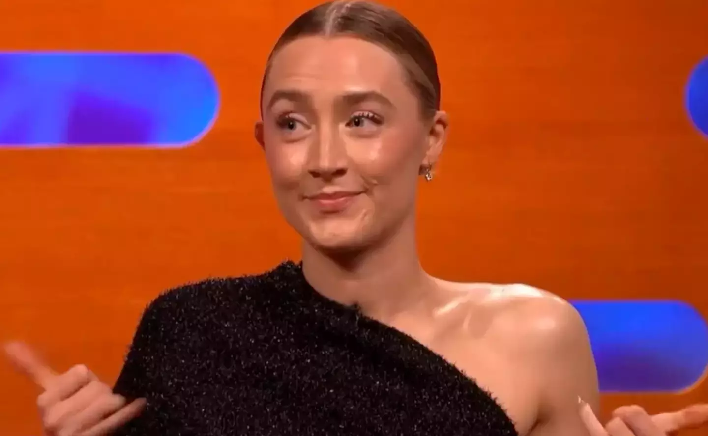 Saoirse's response received applause from the crowd (BBC/ The Graham Norton Show)