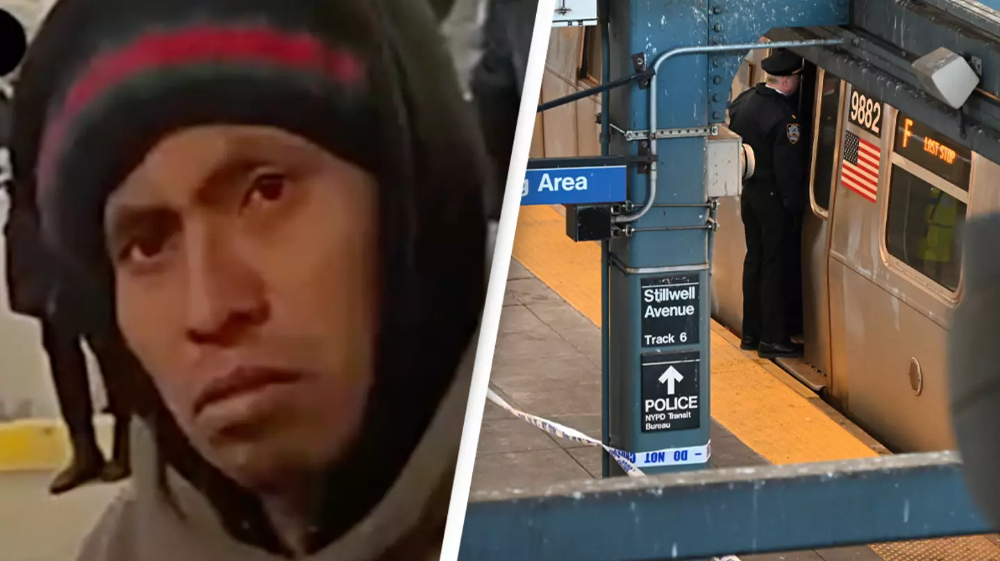 Woman dies after allegedly being set on fire by man on subway as he watched her burn alive
