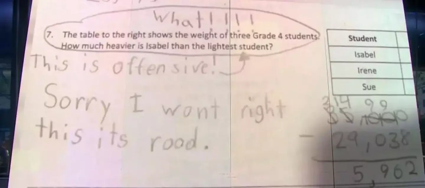 Rhythm Pacheco, 10, wasn't impressed by the question.