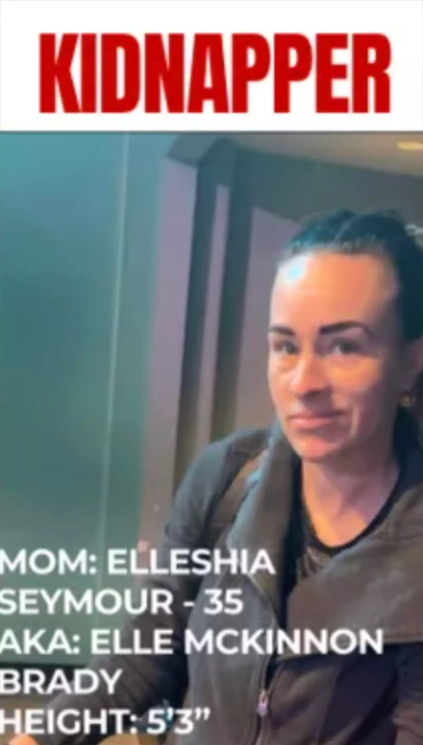 The public notice issued in Utah for Elleshia (NYPost)