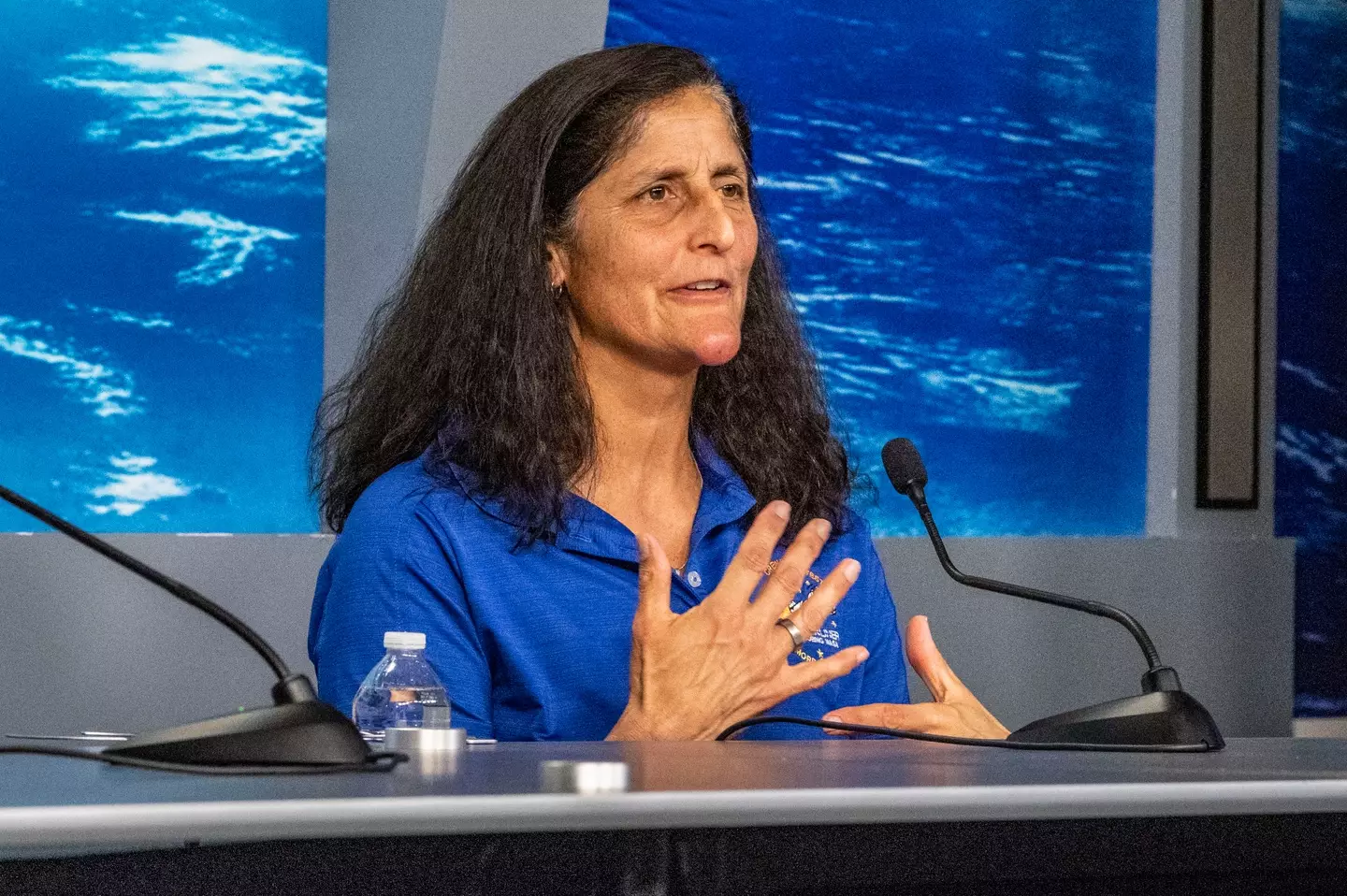 Sunita 'Suni' Williams has been stuck in space since June last year (Kirk Sides/Houston Chronicle via Getty Images)
