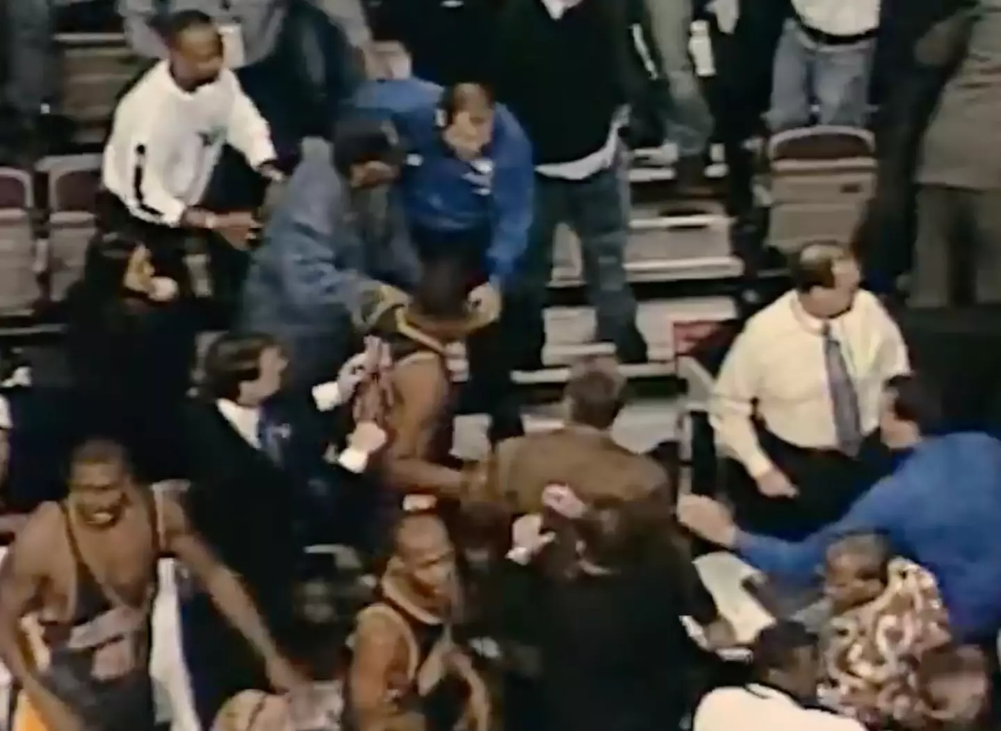 Numerous players were hit with fines after the fight. (Netflix)