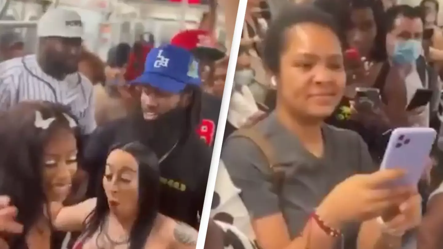New York Subway Turns Into Chaos As Pool Party Breaks Out On Train