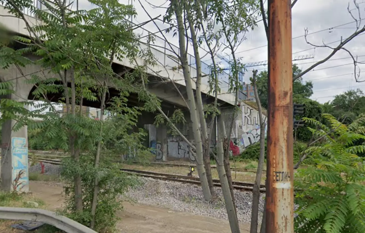 The man was discovered near to a railway track.