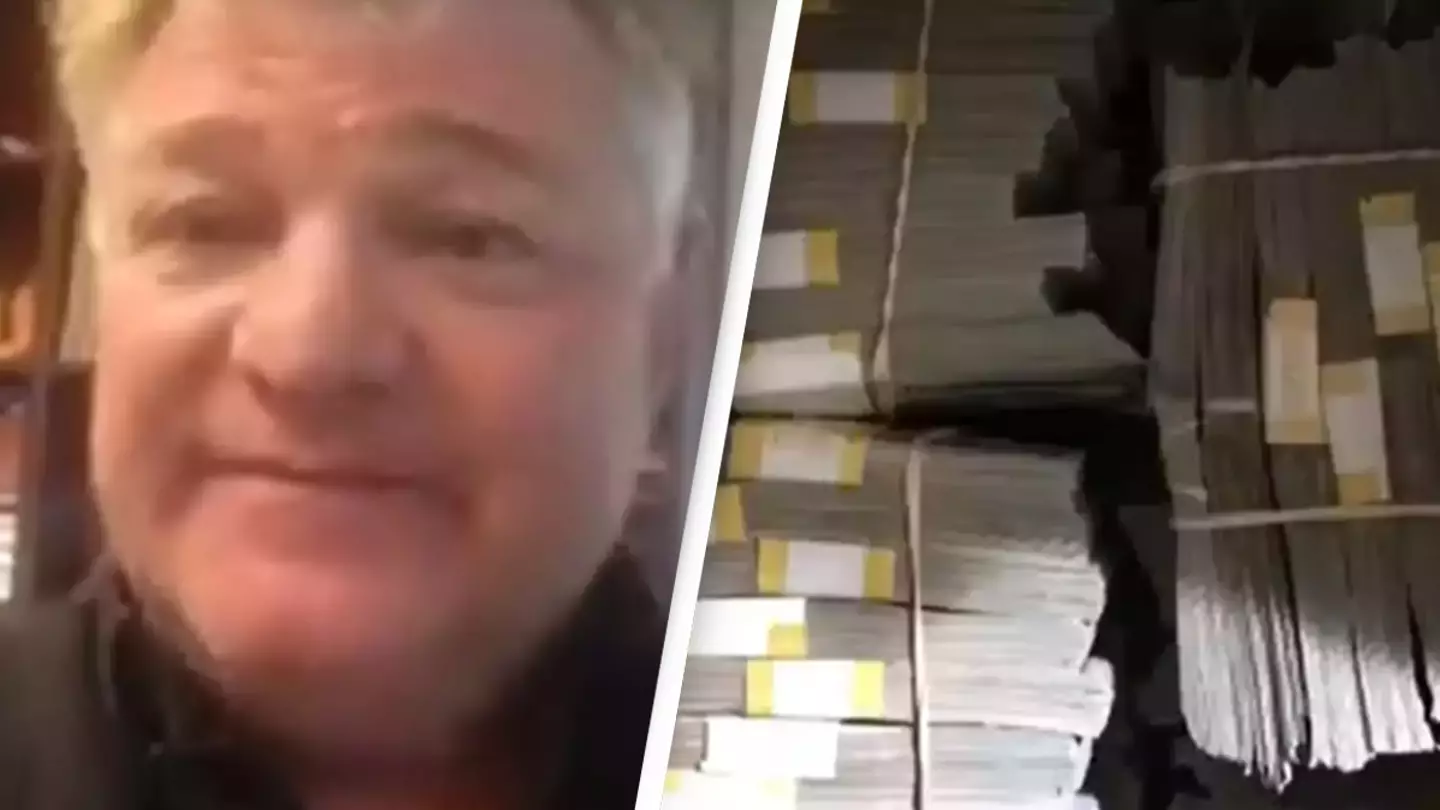 Man discovers $7,500,000 hidden in storage unit he bought for just $500