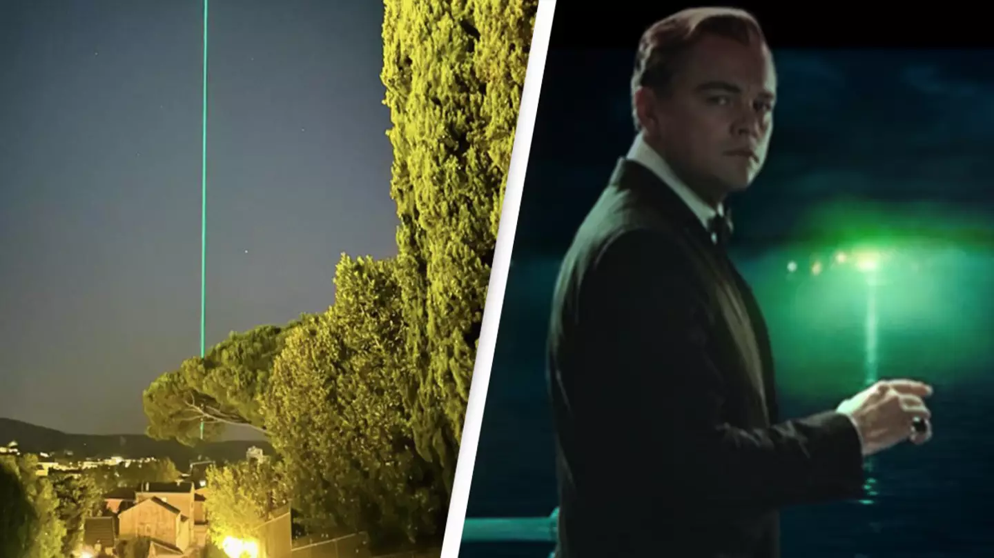 People think they’ve worked out where green laser that's thousands of miles long leads after mysteriously appearing in night sky