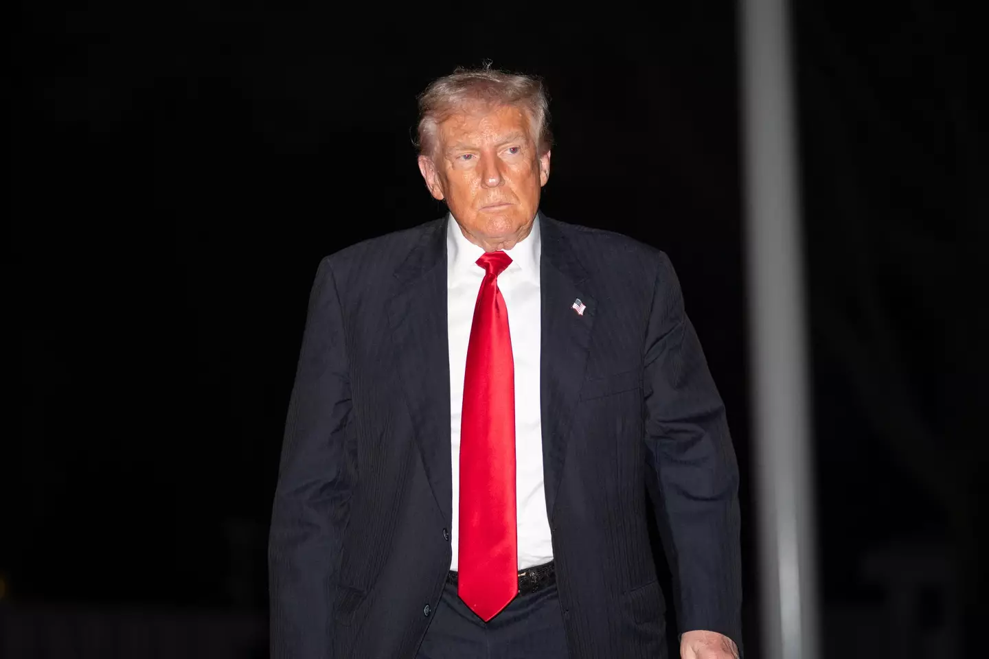 Donald Trump has threatened to sue the BBC (ALLISON ROBBERT/AFP via Getty Images)