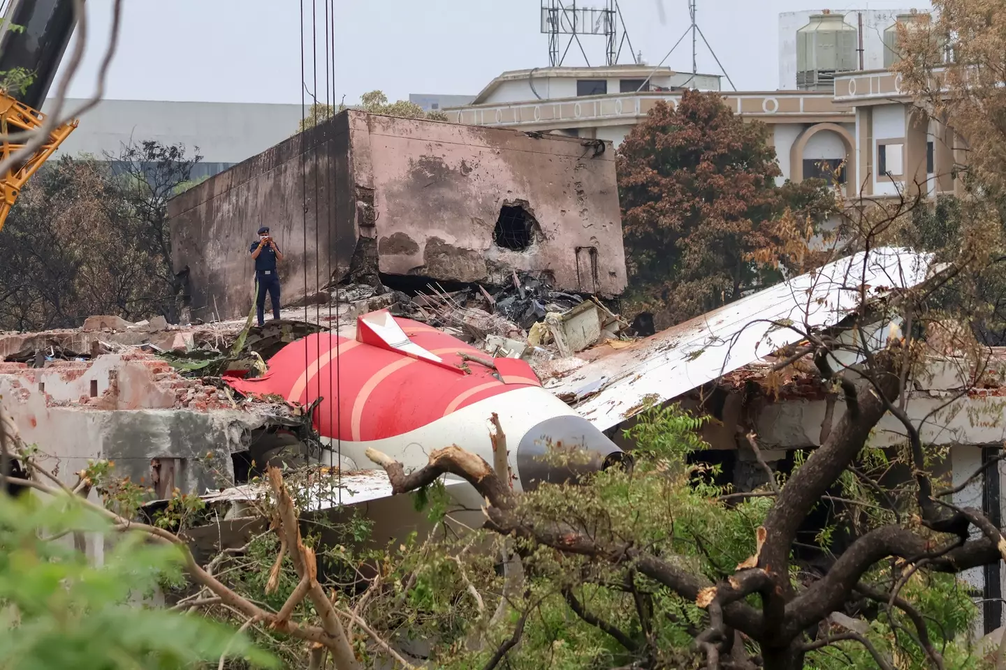 Air India Flight AI171 crashed shortly after take-off (BASIT ZARGAR/Middle east images/AFP via Getty Images)